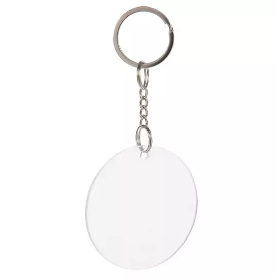 Circle Blank Acrylic Keychains, Hobby Lobby